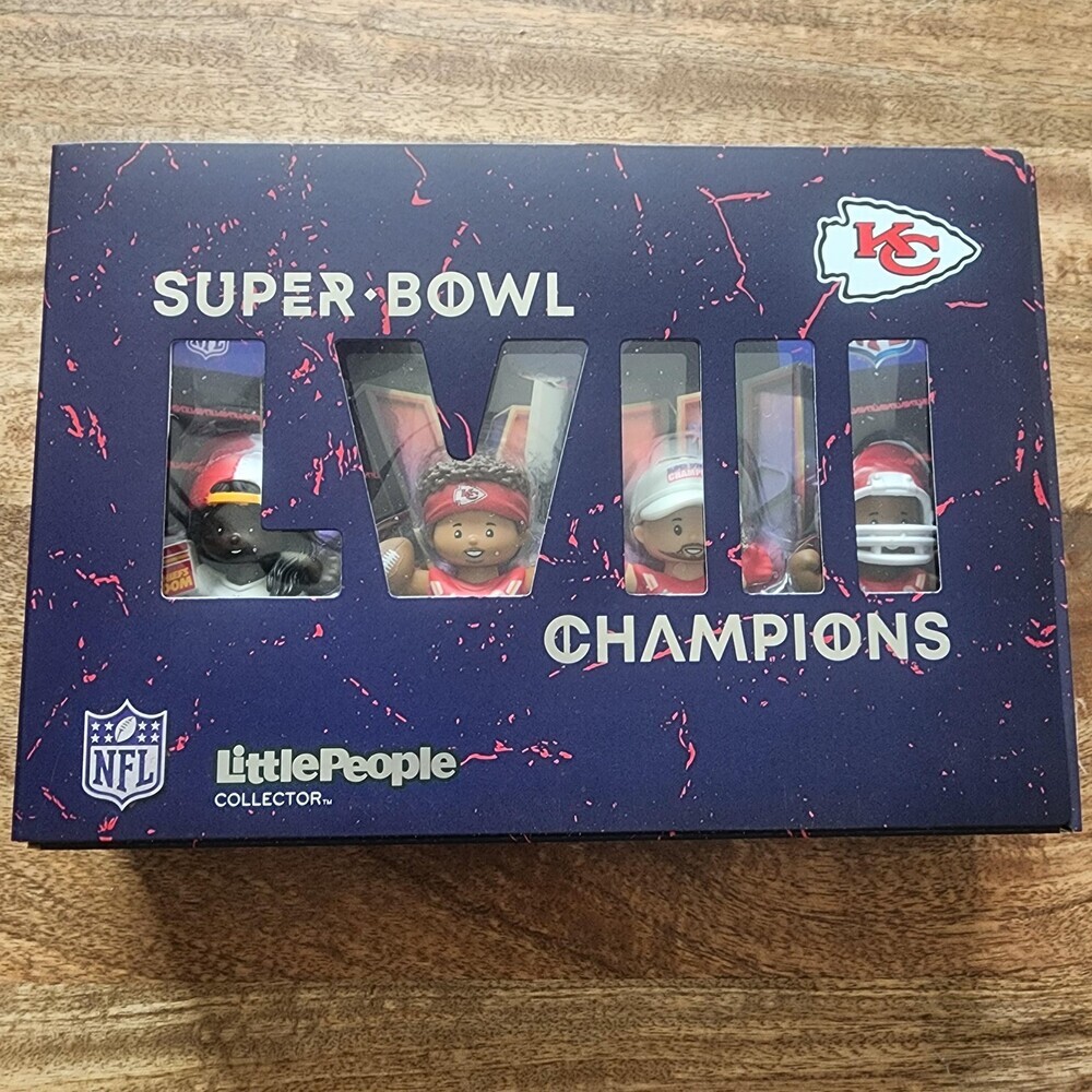 Kansas City Chiefs Little People Figure One Size Blue NFL Football Fisher-Price